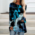 GMXIA Naiste moe vabaaja suve pikkade varrukatega O-kaelusega pluusid ja s&auml;rgid S