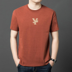 Suvine uus meeste dressipluus moodne vabaaja tikandiga &uuml;mara kaelusega l&uuml;hikeste varrukatega T-s&auml;rk s&auml;rk sport &otilde;huke sektsioon aluss&auml;rk XXXL