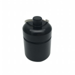 Kvaliteetne mini kaasaskantav alumiiniumist veekindel pillikarp suletud hoiustamisotsakuga ja v&otilde;tmehoidja ravimikonteineri jaoks Uus must