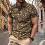 Uus meeste POLO s&auml;rk digitaaltr&uuml;kiga n&ouml;&ouml;bitav t&auml;navastiilis vabaaja T-s&auml;rk topp XXL khaki