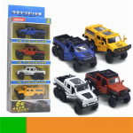 1/50 Diecast Toy Trucks 6X6 4 Pack Tagat&otilde;mmatavad M&auml;nguautod Avatavad uksed Maastikuautode m&auml;nguasjad S&uuml;nnip&auml;evakingitus poistele ja v&auml;ikelastele 1/50:9.5*3.8*4.2cmClassic