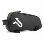 PU rattaraami kott esitoru jalgratta kolmnurksete kottide jaoks vihmakindlate suure mahutavusega Mtb teeraami jaoks 7 inch must