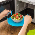 K&ouml;&ouml;gi hoiurest Aurutamisalus Mitmeotstarbeline plastikust mikrolaineahju k&uuml;psetusaluse riiul One Size sinine