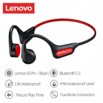 Lenovo X3 Pro Bone Conduction k&otilde;rvaklapid TWS Fone Bluetoothi ​​juhtmevabad k&otilde;rvaklapid S&otilde;it Jalgrattaga k&otilde;rvaklapid Sport Jooksupeakomplekt must