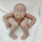 8-tollised Reborn Baby Doll komplektid riidest korpusega, v&auml;rvimata kokkupanemata vasts&uuml;ndinud nuku osad Rebirth Doll Entusiastid Kollektsion&auml;&auml;rid DIY nukutarvikud doll kit