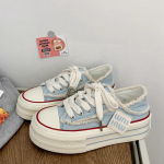 L&otilde;uendkingad Naiste Platvorm Tossud Uued Ins Tide Korea Versioon Vabaaja Jalatsid Naised Valged Kingad Paeltega Rula Kingad 40 sinine