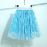 Laste seelikud T&uuml;drukutele Glitter Tants Ballett Tutu Lasteriided Puuvillane pits Moodsad litrid seelikud peoriided 3-12 a. 160 sinine