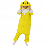 Jolteon Kigurumi &Uuml;hes t&uuml;kis pidžaama Multikakost&uuml;&uuml;m Cosplay Kost&uuml;&uuml;m Halloweeni jaoks Kogu keha riided L kollane