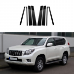 8tk l&auml;ikiv klavermust auto akna samba postid ukse trimmi kate sobib Toyota Land Cruiser Prado J150 2010-2023 must