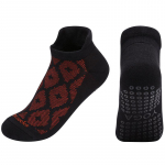 Naiste pilatese jooga sokid, spordi, kammitud puuvillased libisemisvastased v&otilde;rgud hingavad seljataga naiste spordisaali balletitantsup&otilde;randale pahkluu sokid US 4.5-11 EU 35-42 punane