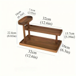 1 tk mitmekihiline puidust hoiustamisriiul, puidust riiul, lauakaunistused, parf&uuml;&uuml;mi- ja kosmeetikariiul, kummuti kosmeetikavahend