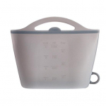 1L silikoonist s&auml;ilituskott Hea pitsatiga toiduainete s&auml;ilitusvahend k&uuml;lmik puuviljade s&auml;ilituskott Mikrolaineahju aurudesinfitseerimiskott Toidu soojenduskott roosa