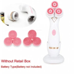 Spin elektriline n&auml;ohari Silikoonist n&auml;opuhastushari naha s&uuml;gavpuhastamiseks Mustpeade eemaldamiseks pooride puhastaja ilu n&auml;ot&ouml;&ouml;riistad