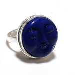 Lapis Turquoise Gemstone Handmade 925 Sterling Silver Jewelry Ring Size 8 i9n13