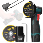 3-tolline elektrilise lihvimist&ouml;&ouml;riista harja mootor Multifunktsionaalne nurklihvimismasin k&auml;eshoitav liitium 2pcs batteries US Plug