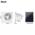 P&auml;ikeseenergia 12V &otilde;huventiil aknatiiva jaoks Seinaventilaator Energias&auml;&auml;stlik v&auml;ljat&otilde;mbe&otilde;hu puhur, kiire