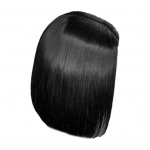 Naiste Boboo Parukad Loomulik v&auml;limus K&otilde;rge temperatuuriga siidist r&auml;tik pikkade juustega Parukad Kauakestvad Mood Kohev Keskosaga parukas Peakate Juuksetoode must