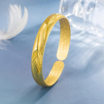 Kuldlehest k&auml;ev&otilde;ru Kollase kullast k&auml;ev&otilde;ru lehe tekstuuriga Hele Luksuslik Klassikaline Mood Temperament Ehted Naistele