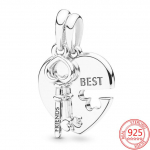 S925 ehted, t&otilde;elised 925 h&otilde;bedast s&otilde;brad on teie valitud pere ripats, mis sobib originaalselt moodne 3 mm v&otilde;luk&auml;ev&otilde;ru