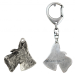 Scottish terrier, Aberdeen Terrier, Scottie, Aberdeenie I - Silver-plated key ring with dog, handbag decoration, backpack pendant by Art-Dog brand