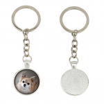 Chihuahua long-haired - keychain in a box, own photo, keychain pendant from Art-Dog brand h&otilde;be