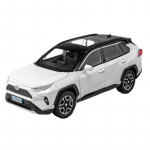 1/22 Toyoto RAV4 maastur Sulamist Automudel Diecast & M&auml;nguautod Maastiku Metallist Automudel Heli ja Valgusega M&auml;nguauto Kogumisobjektid Kingitused valge
