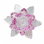 60&nbsp;Mm lootose lilled, k&auml;sit&ouml;&ouml;, klaasist Fengshui kaunistused, kujukesed, kingitus valge