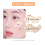 AGE20'S Glass Skin Essence Pact Perfect 12.5g+ t&auml;itekomplekt, Niisutav, Korea kosmeetika, Kbeauty, proov 21Bright neutral ivory