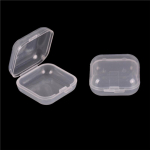 10 tk Mini l&auml;bipaistvast plastikust v&auml;ikese karbiga ehtek&otilde;rvatroppide konteineri hoiukarp
