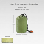 V&auml;litingimustes PE Avarii Elluj&auml;&auml;mise Magamiskott Termiline Tekk Mylar Veekindel Korduvkasutatav Kott Kaasaskantav Telkimine Matkamine Avariivarustus