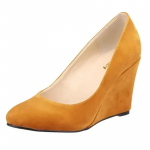 Naiste kiilkontsaga kingad kevad s&uuml;gis klassikalised seksikad terava ninaga platvorm k&otilde;rge kontsaga pumbad must kontoridaam peokleit pulmakingad 35 oranž