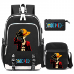 3 tk/komplekt Anime One Piece Seljakott Kallakuga &Otilde;lakott Messengeri kott T&uuml;drukule Poisile &Otilde;pilasele Kooli tagasi Arvutikott S&uuml;nnip&auml;evam&auml;nguasi Filmirucksack