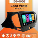 Android Carplay autoraadio Lada Vesta 2015-2022 jaoks Multimeediam&auml;ngija Peaseade Stereo GPS Navigatsioon BT WIFI 2+32GB 1+16GB