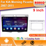 Kia Morning Picanto 2007-2011 jaoks Android Auto raadio Multimeedia Navigatsioon Traadita Carplay Stereo Peaseade Heliekraan 4 core 1GB+32GB carplay