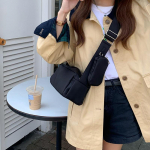 V&auml;ikesed &otilde;lakotid naistele Uus trend Mood nailon Square Designer naiste rahakotid padjad k&auml;ekotid 24x11x12cm punane