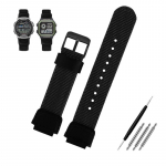 Klassikaline 18 mm nailonist kellarihm Casio AE1200wh 1300 SGW-300H 400 500 F91W F84 AEQ-110W meeste jaoks, l&otilde;uendist nailonist, k&otilde;rgendatud servaga kellarihm 18mm