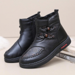 Naiste platvormiga lumesaapad, libisemiskindlad veekindlad pahkluu saapad kunstkarusnahast voodriga Naiste talvesoojad mugavad k&otilde;ndimissaapad 39 must