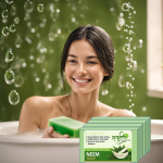 Ayurvedic neem soap for skin disease relief (pack of 4) 4 pis heleroheline v&auml;rv