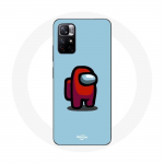 Coque Maniacase pour Redmi Note 11 5G Among Us jeu vid&eacute;o Fond bleu