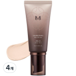 Missha M Beginner BB Cream SPF30 PA++ 50ml, No. 21 Bright Beige, 4 pcs. gray