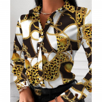 YYFS Naiste vabaaja kevad-s&uuml;gisene pikkade varrukatega POLO-kaelusega pluusid ja s&auml;rgid S