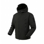 Meeste Talvine Pehme Kest Taktikaline Veekindel Jope Meeste Kapuutsiga Mantel V&otilde;itlus Kalap&uuml;&uuml;k Matkamine Telkimine Ronimine Suusatamine P&uuml;ksid L must