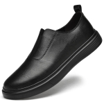 Moodsad Nahast Meeste Vabaajajalatsid Noorte Viimane Trend Luksusbr&auml;nd 2024 Meeste Mokassiinid &Auml;ri Igap&auml;evased Slip-on Mustad S&otilde;idujalatsid 37 must