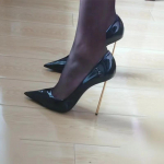 Ultra Fine Steel Needle k&otilde;rged kontsad auton&auml;itus metallist kontsad naiste kingad terava varbaga lakknahast seksikad &uuml;ksikud kingad naistele 35 must