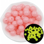 Kodus peotarbed 50 tk kaelakee k&auml;ev&otilde;ru valmistamine 6mm/8mm/10mm DIY ehete tarvikud Akr&uuml;&uuml;l K&auml;sitsi valmistatud helendavad materjalid Creative Candy Color 6mm roosa