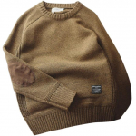 Meeste Pullover Sviiter S&uuml;gismood vabaaja lahtine paks O-kaelusega villane kootud Oversize Harajuku t&auml;navar&otilde;ivad kudum M-5XL XXXXXL pruun