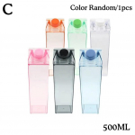 1000 ml 500 ml piimakarp veepudel l&auml;bipaistev plastikust kaasaskantav l&auml;bipaistev kast piima tee mahla pudelite joogitassi pudelid R2V1