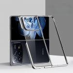 Luksuslik galvaniseeritud l&auml;bipaistev kokkupandav telefoni&uuml;mbris Xiaomi Mix Fold 4 objektiivikaitsega, s&otilde;rmej&auml;ljekindel, t&auml;ielikult p&otilde;rutuskindel kaitsekate Xiaomi Mix Fold 4 h&otilde;be