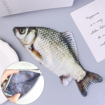 Crucian Carp pliiatsikott Realistlik kalakujuline jumestuskoti pliiatsitasku lukuga pliiatsitase Tagasi kooli pliiatsikott Pliiatsikott onesize