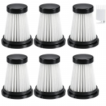 6 HEPA filtrit tolmuimejatele Moosoo K12 / K12 Pro / K13 ja Genius Invictus One 1.0/2.0 k&auml;sitolmuimejale CHINA